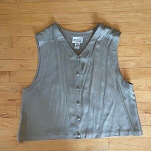 vintage eileen fisher silk vest